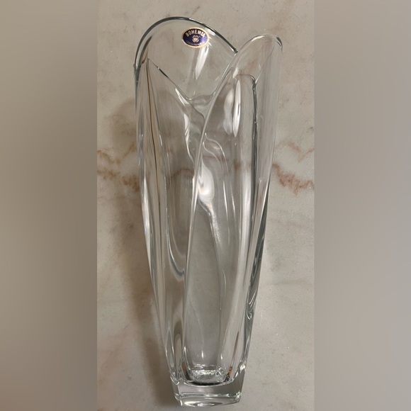 Vintage Globus Crystal Tulip Shape Bohemian Vase Elegant HIGH Quality HEAVY - Picture 2 of 7